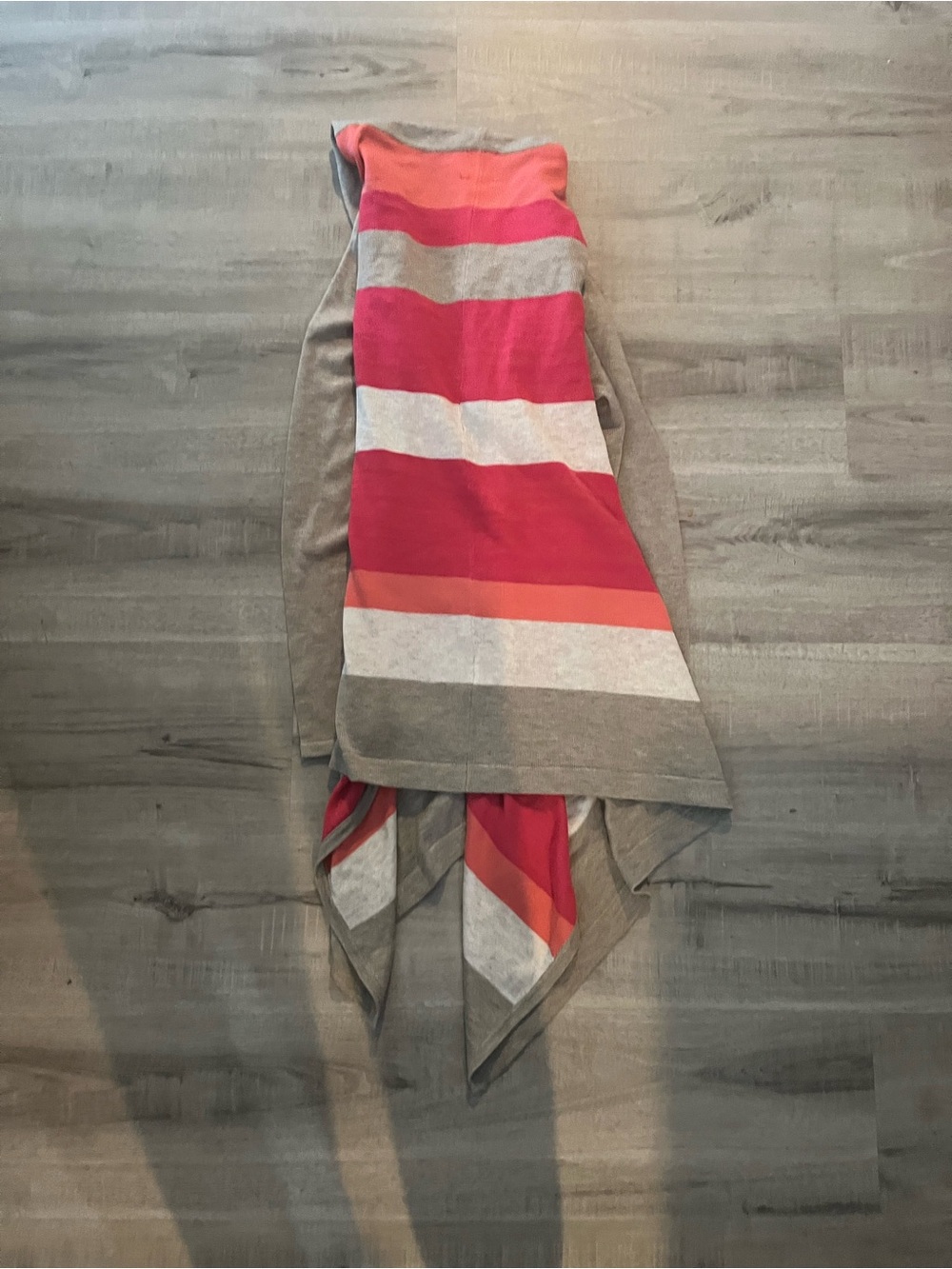 John + Jenn Women’s Small Striped Hooded Wrap Cardigan NWT- Small - Picture 5 of 7